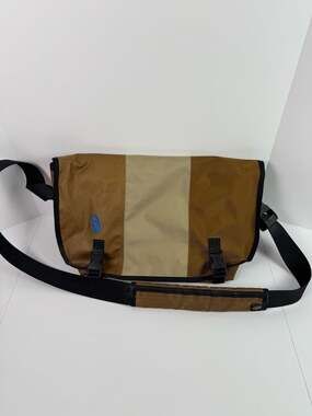 Timbuk2 Classic Messenger Bag, Tri-Color Brown & Tan, Waterproof Red Liner